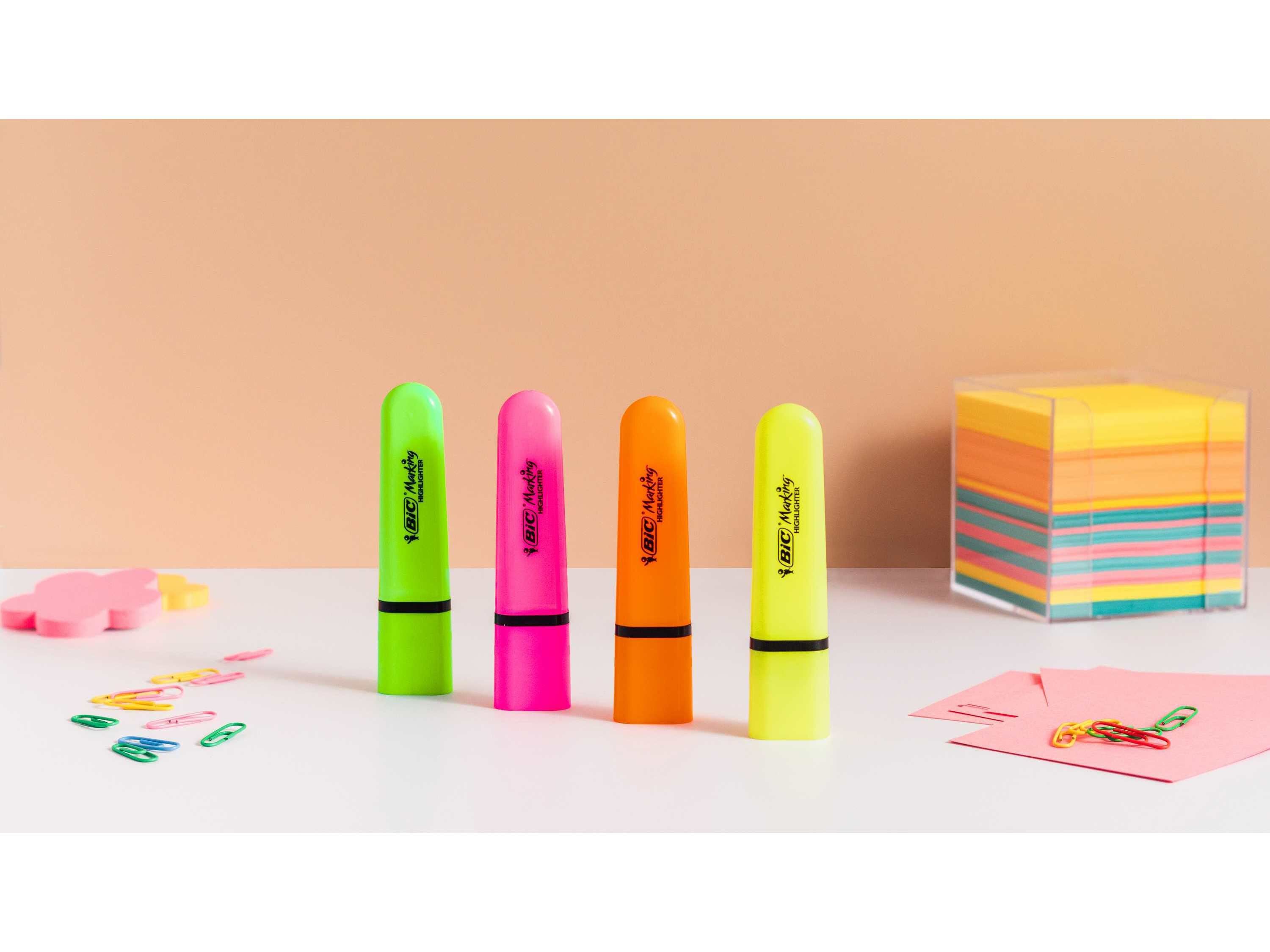 SUBLINHADORES BIC NEON 4 UNIDADES CORES SORTIDAS image number 2