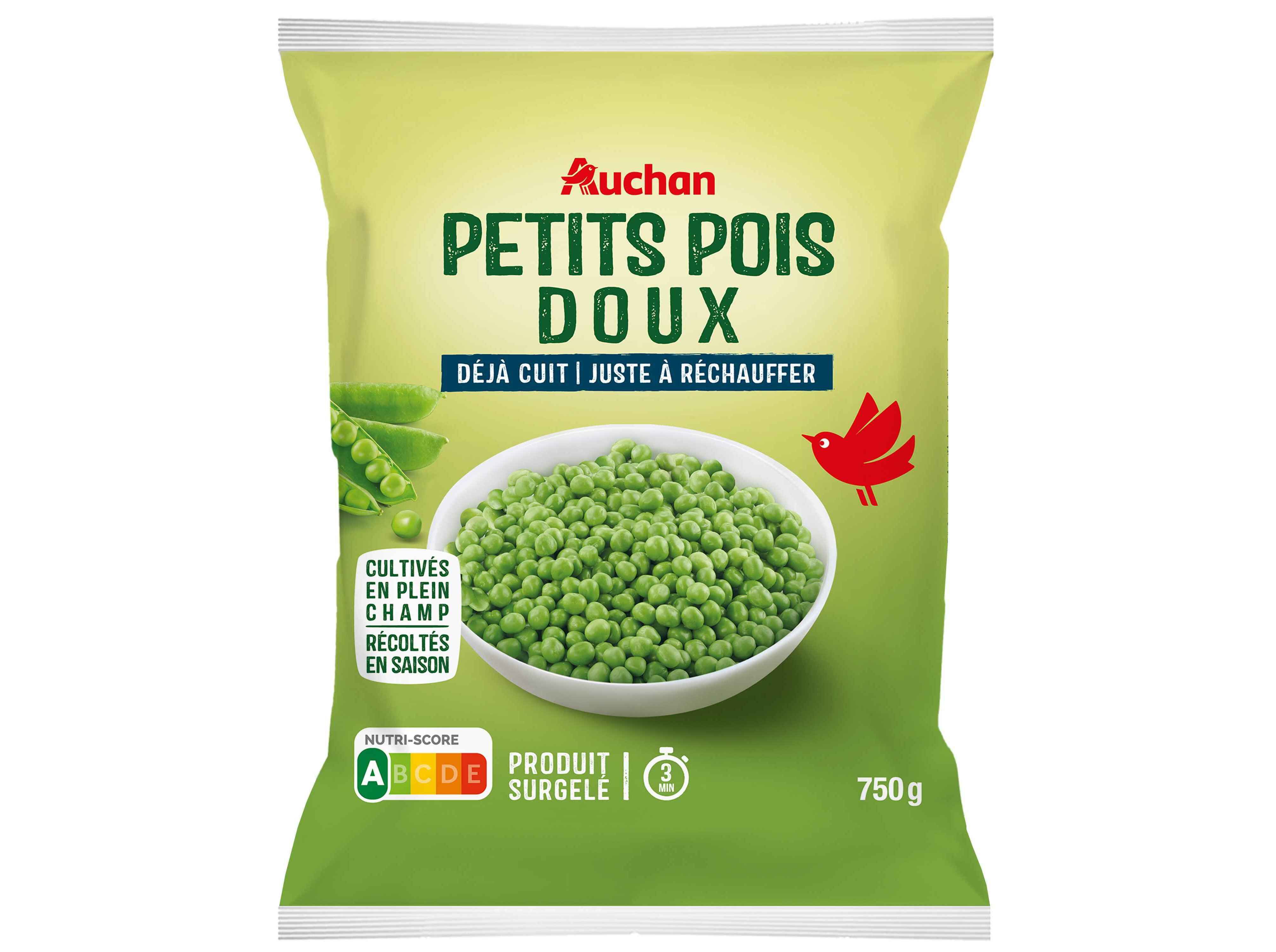 ERVILHAS AUCHAN COZIDAS 750G image number 0