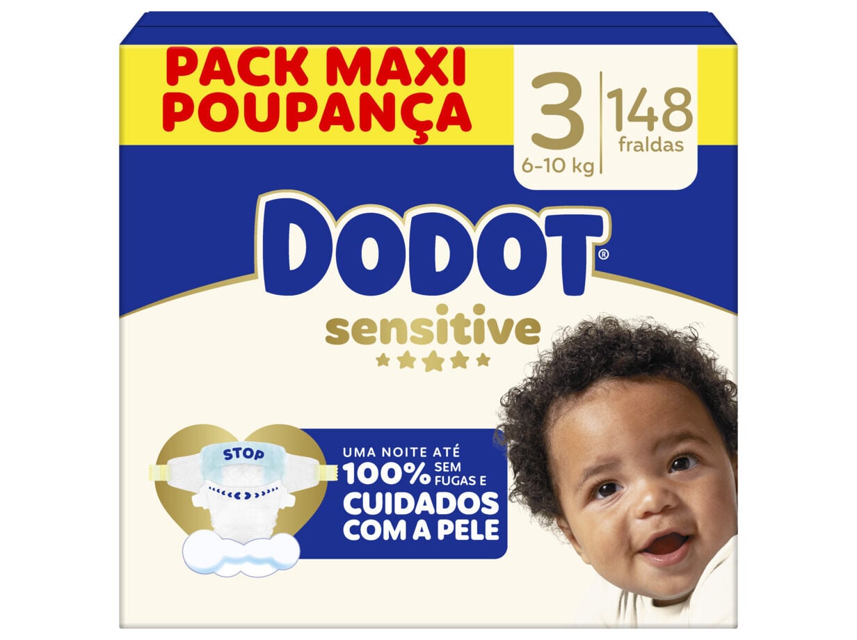 FRALDAS SENSITIVE DODOT BOX T3 148UN