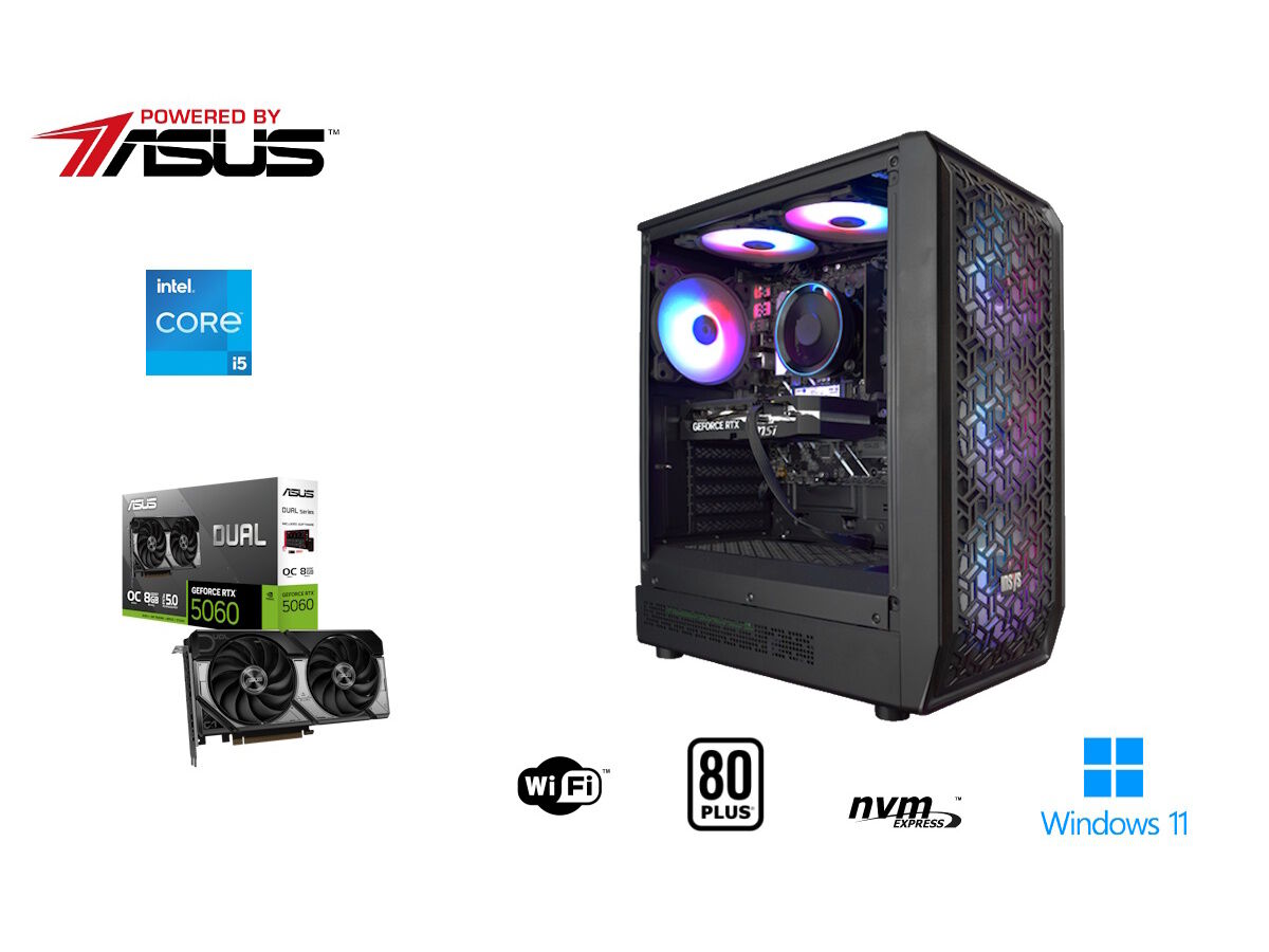 DESKTOP GAMING POWERED BY ASUS (I5/16GB/1TB ASUS GEFORCE RTX 5060 8GB) image number 2