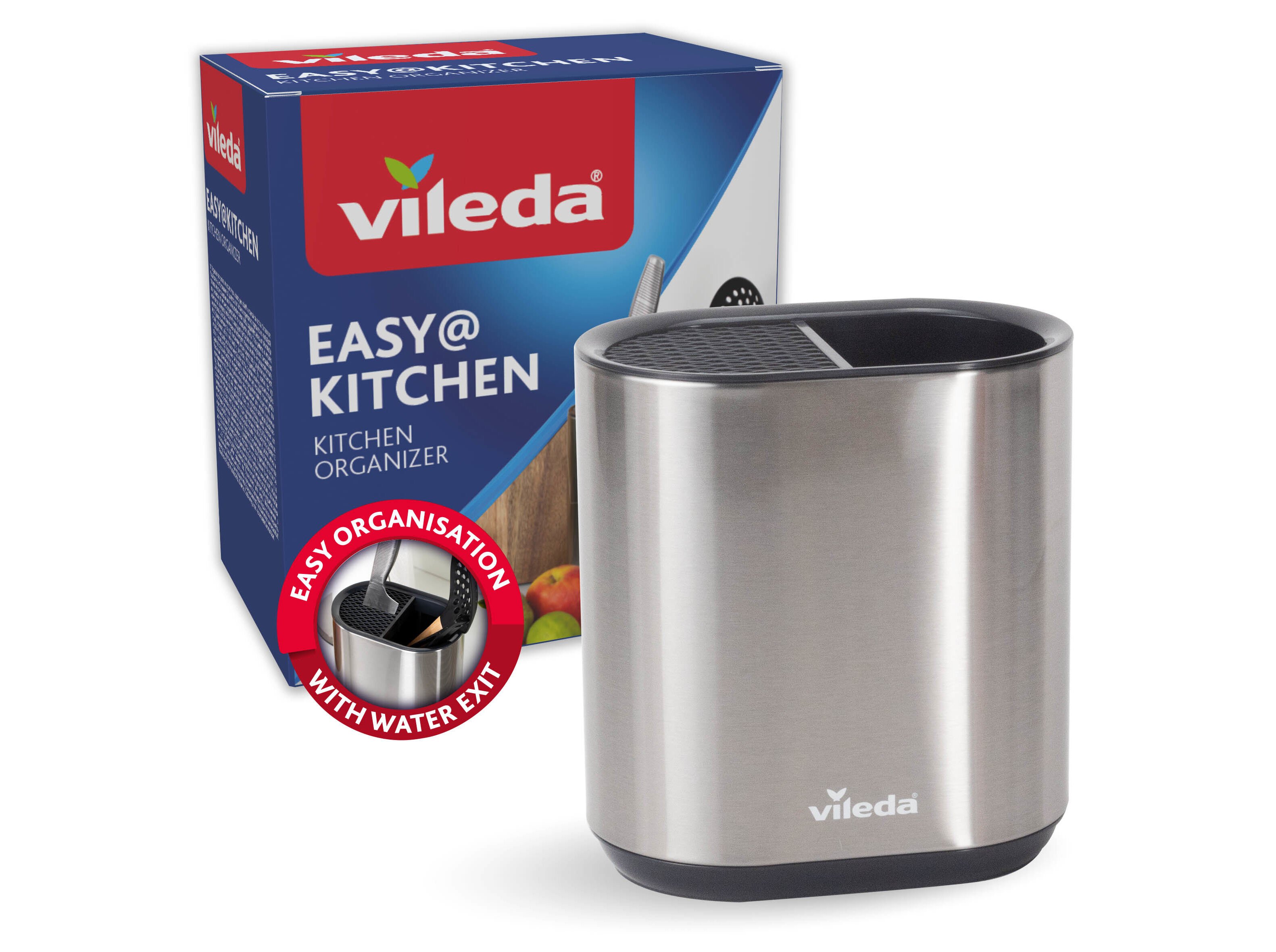 SUPORTE PARA UTENS&Iacute;LIOS DE COZINHA VILEDA INOX