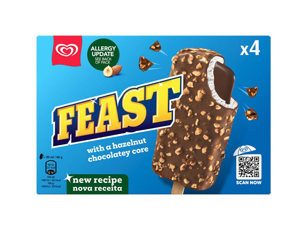 GELADO OL&Aacute; FEAST 4X90ML
