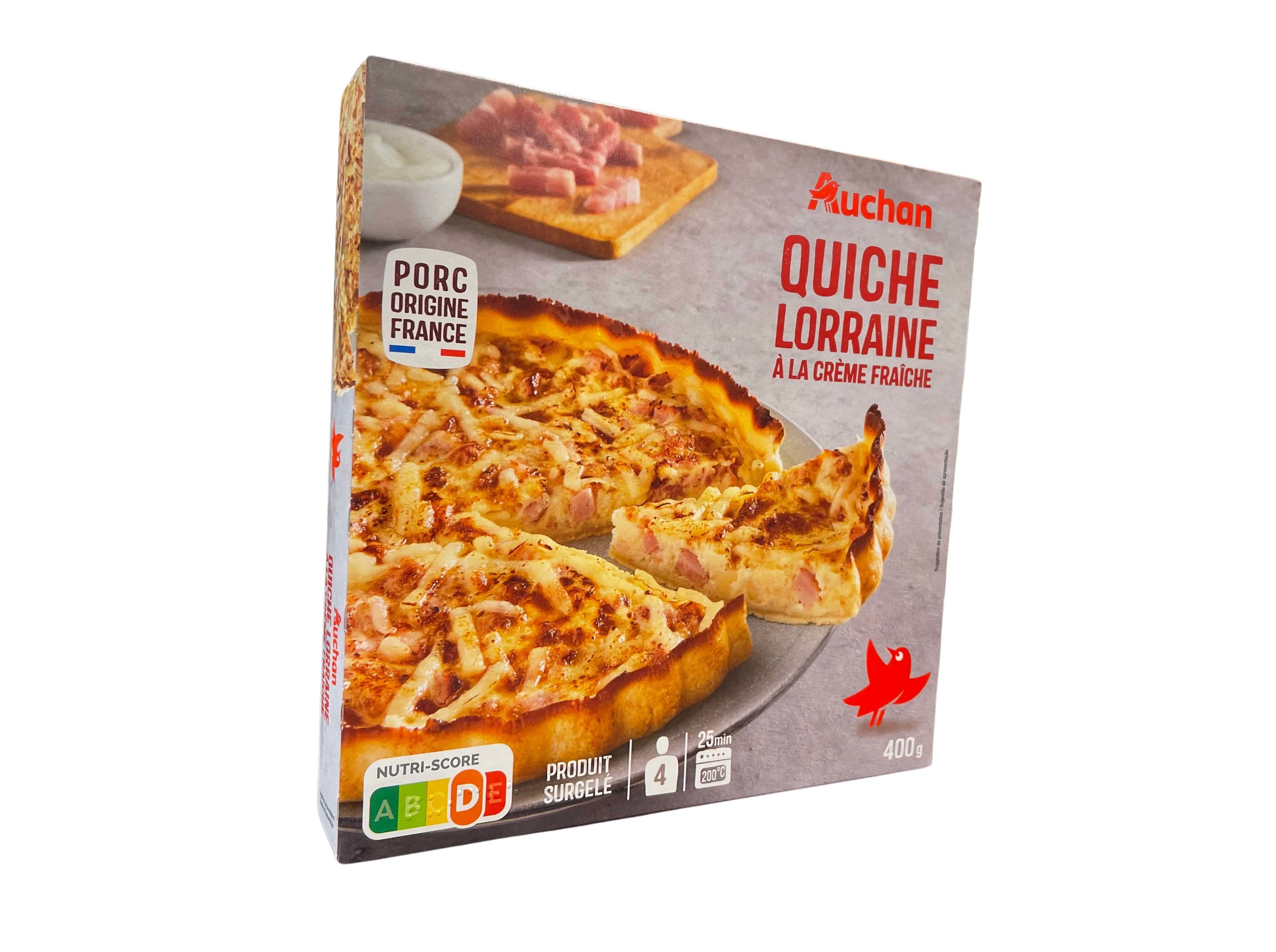 QUICHE LORRAINE AUCHAN &Agrave; LA CR&Egrave;ME FRA&Icirc;CHE 400G image number 1