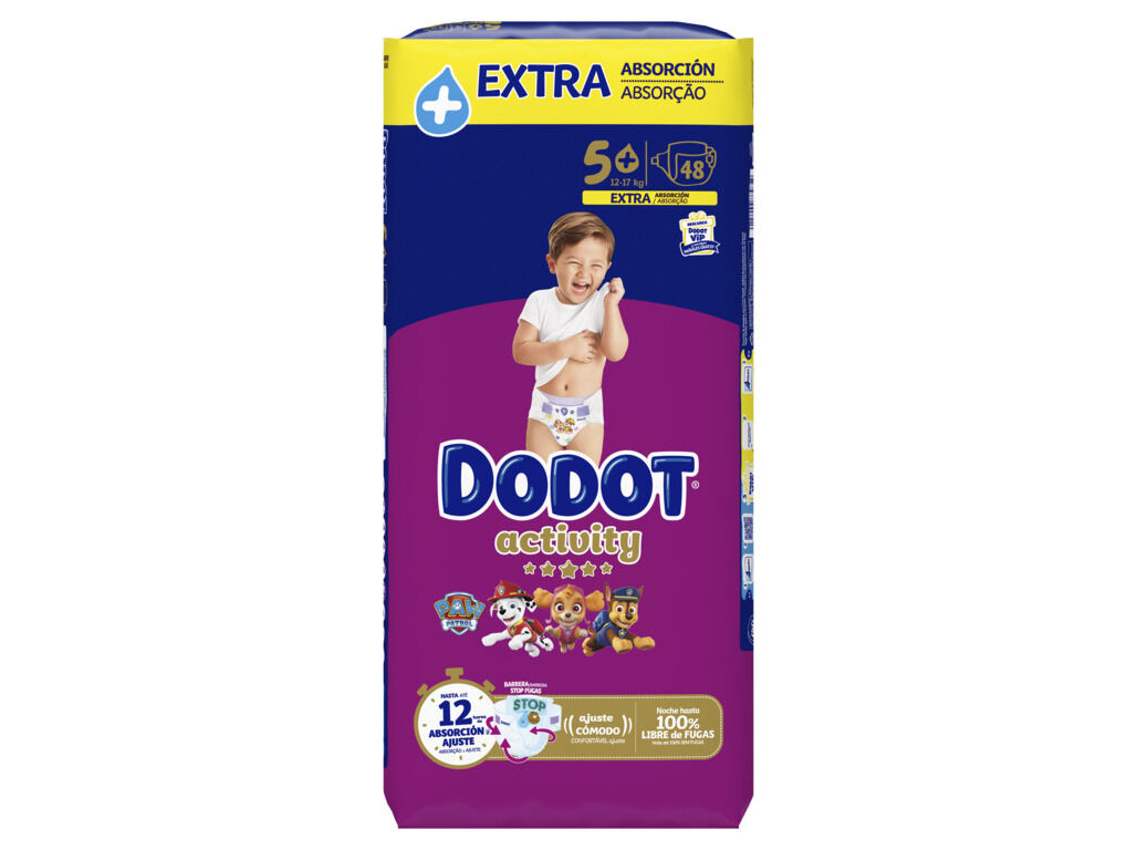 FRALDAS DODOT ACTIVITY EXTRA T5 12-17KG 48 UN image number 1