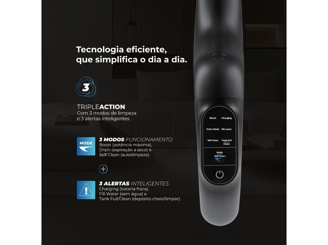 ASPIRADOR VERTICAL &Aacute;GUA FLAMA 1691FL AQUALINE CLEAN & GO image number 4