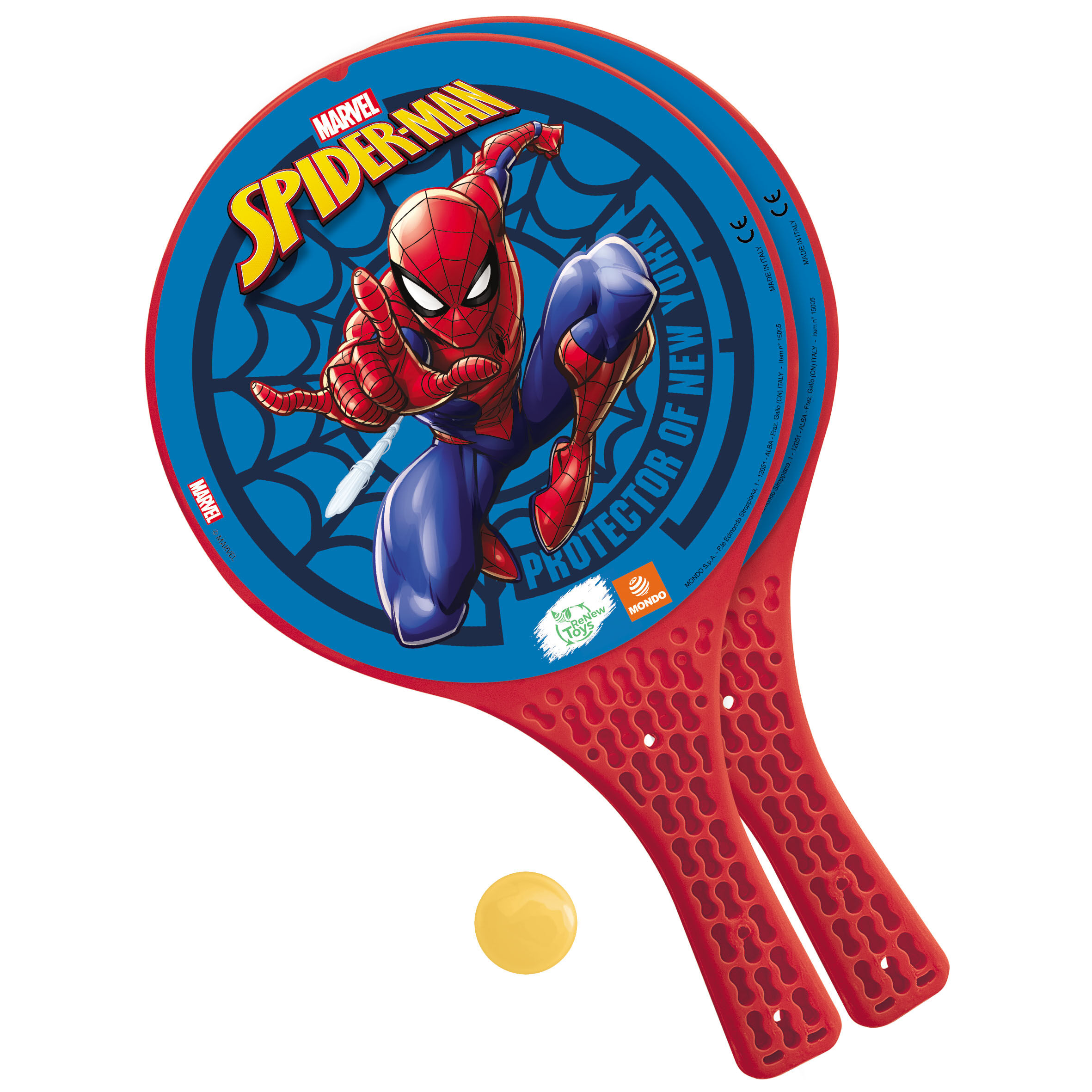 RAQUETES DE PRAIA SPIDERMAN MONDO-UNICE