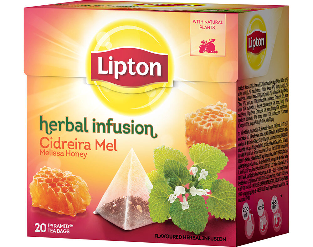 INFUS&Atilde;O LIPTON PYRAMID CIDREIRA MEL 20 SAQUETAS image number 0