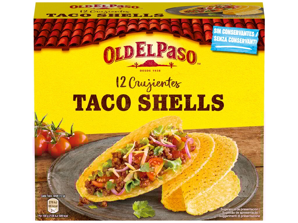 TACO OLD EL PASO TACO SHELLS 156G