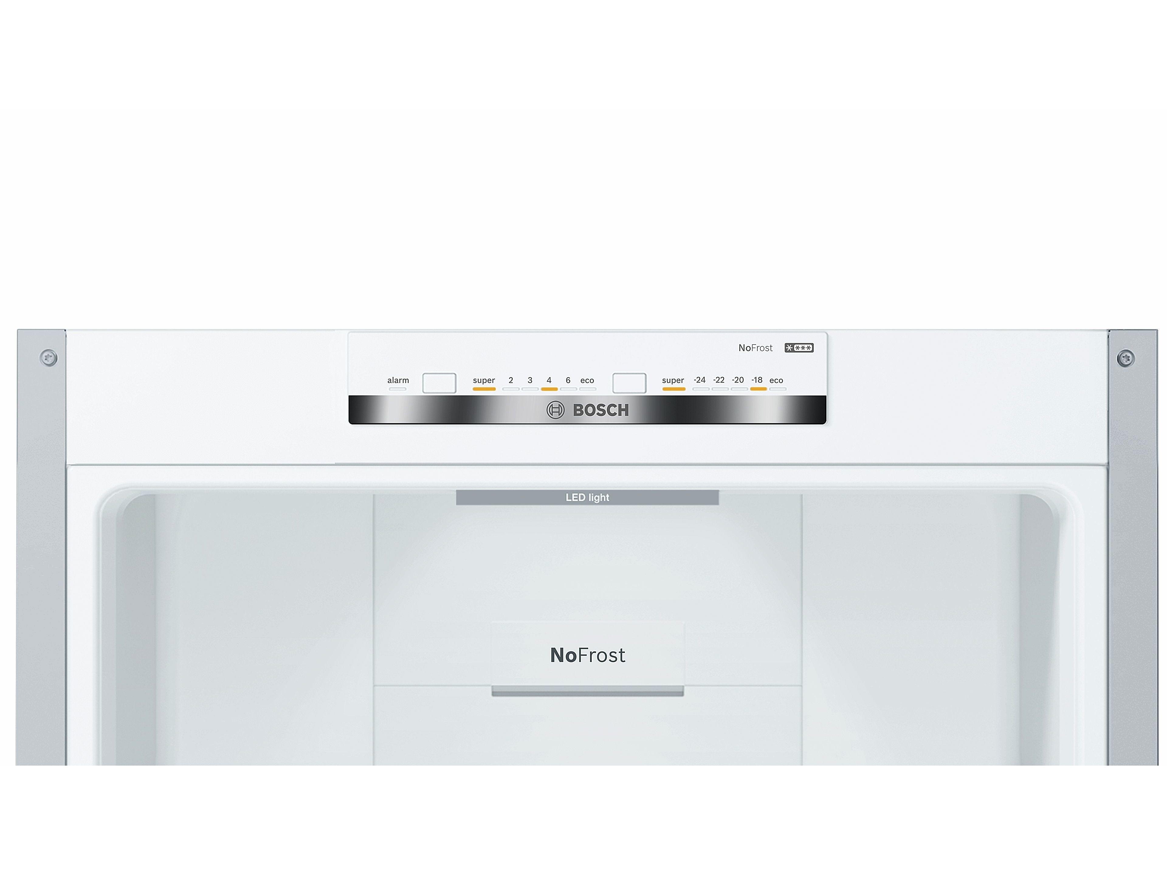 FRIGOR&Iacute;FICO COMBINADO BOSCH KGN36VLED NO FROST E 326L INOX image number 3