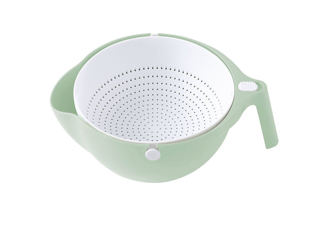 ESCORREDOR COM CESTO ACTUEL PL&Aacute;STICO VERDE 26CM