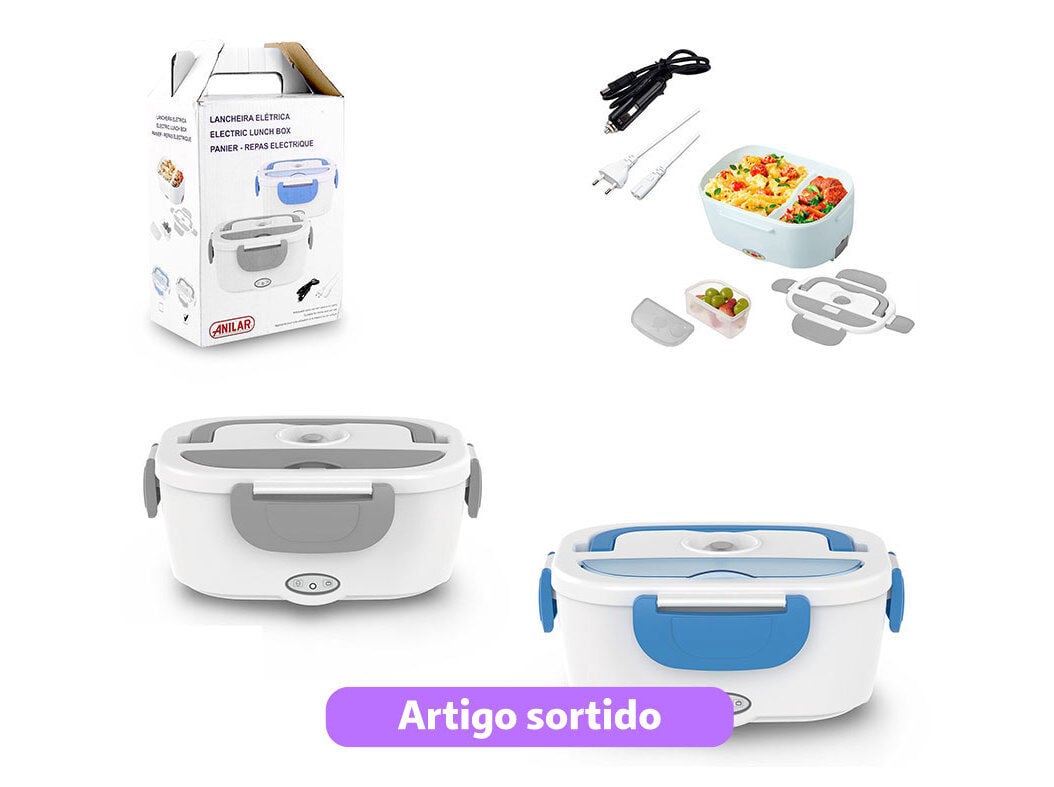 LANCHEIRA EL&Eacute;TRICA ANILAR 14X10X14 1.5L CORES SORTIDAS