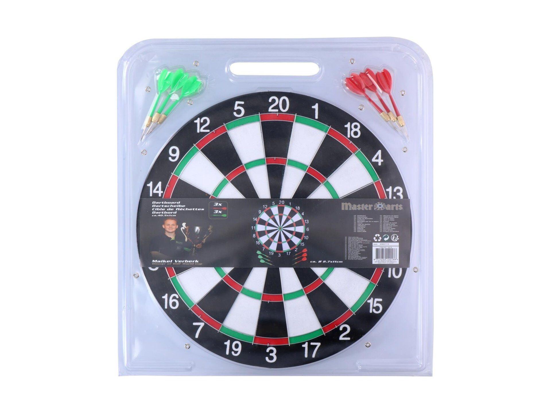 ALVO COM DARDOS MASTER DARTS 40.5CM image number 1