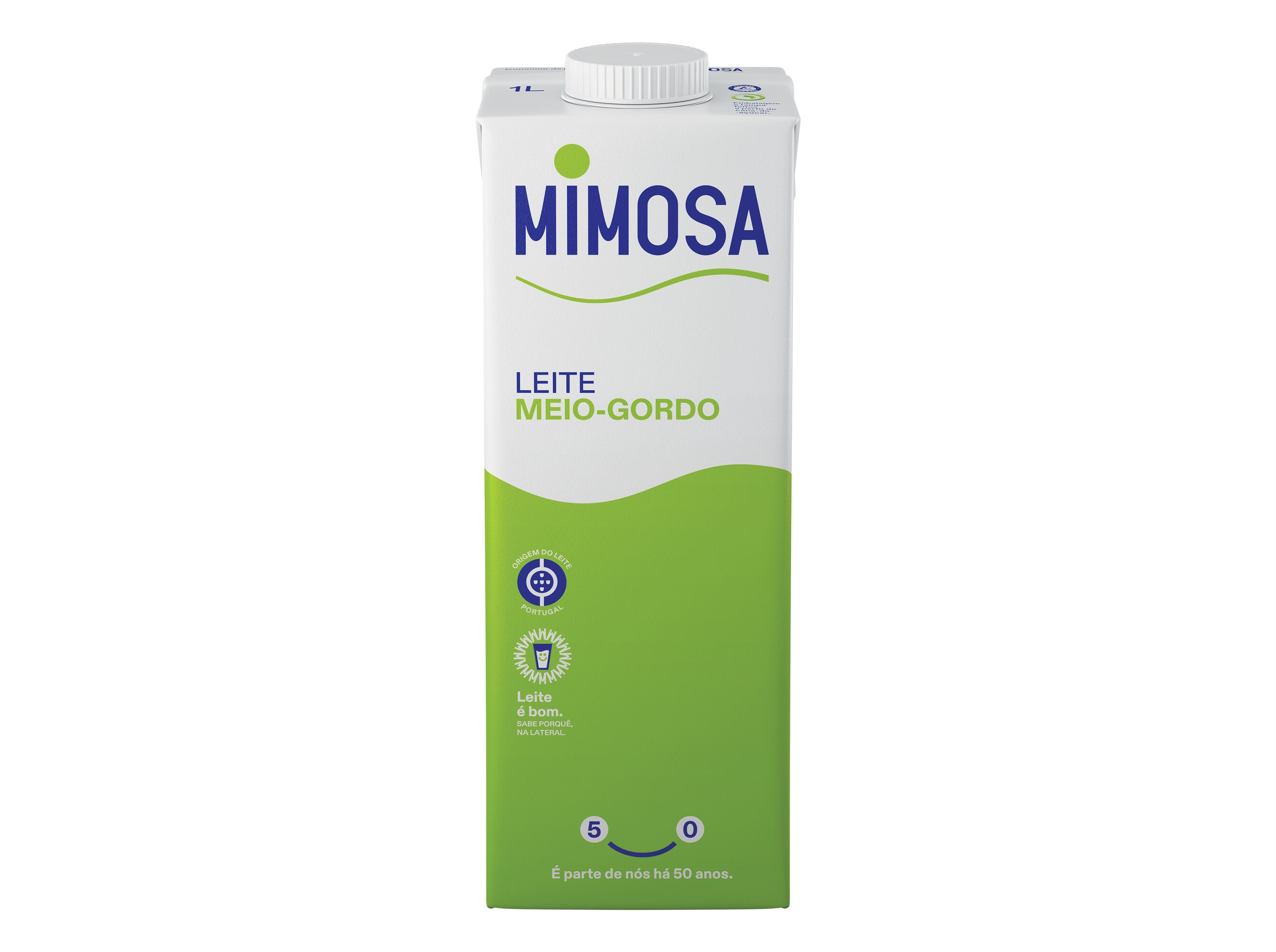 LEITE MIMOSA UHT MEIO GORDO 1L image number 1