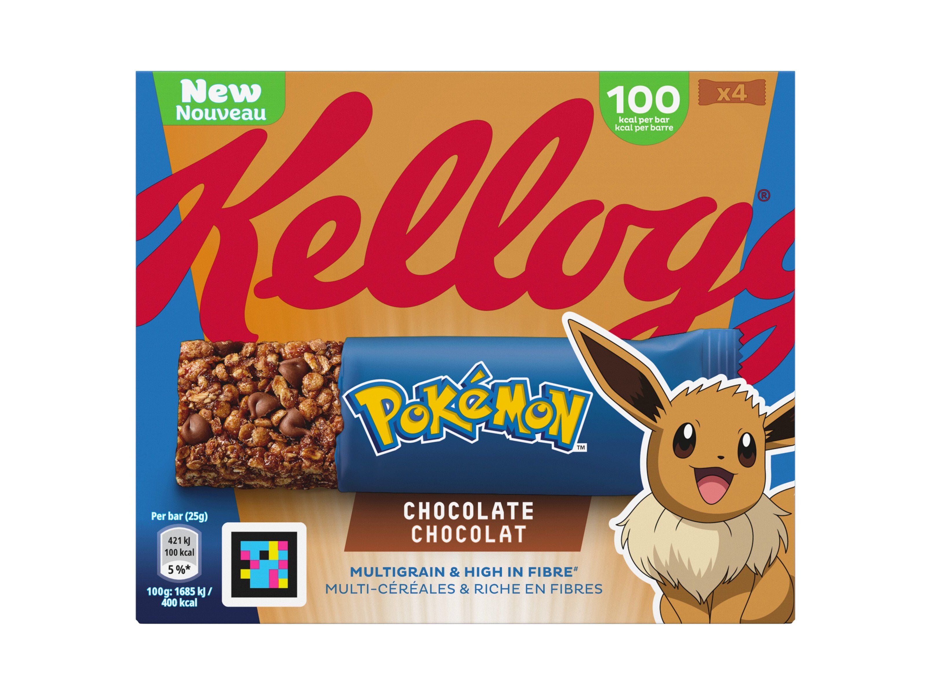 BARRAS CEREAIS KELLOGG'S POKEMON CHOCOLATE 100G image number 0