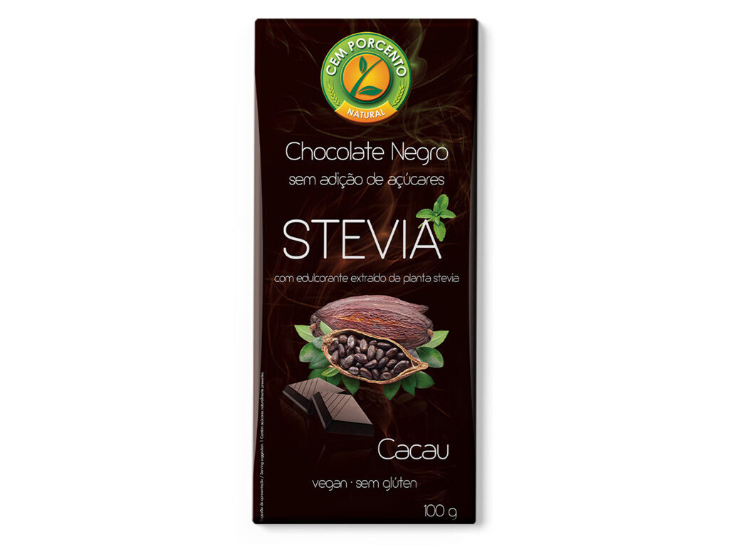 TABLETE CHOCOLATE CEM PORCENTO STEVIA 60% CACAU 100G image number 0