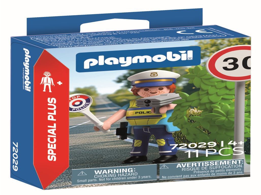 POL&Iacute;CIA COM RADAR DE VELOCIDADE PLAYMOBIL 72029 image number 0
