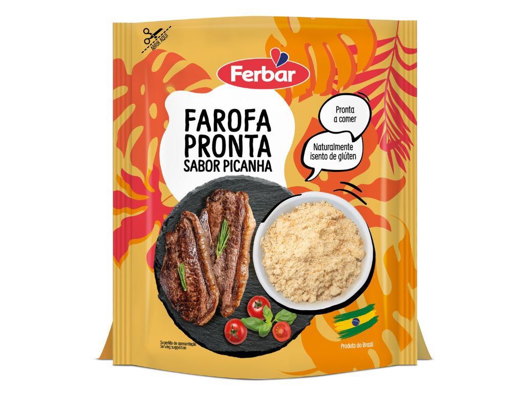 FAROFA FERBAR SABOR A PICANHA 250G image number 0