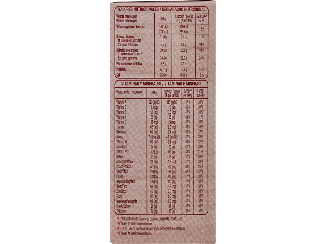 BARRITAS AUCHAN SUBSTITUTAS DE REFEI&Ccedil;&Atilde;O CHOCOLATE PRETO 6UN 192G image number 1