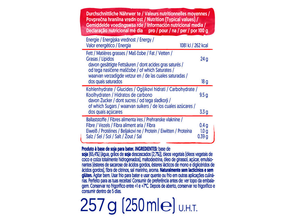 CREME ALPRO DE SOJA FRESCO PARA BATER 250ML image number 1