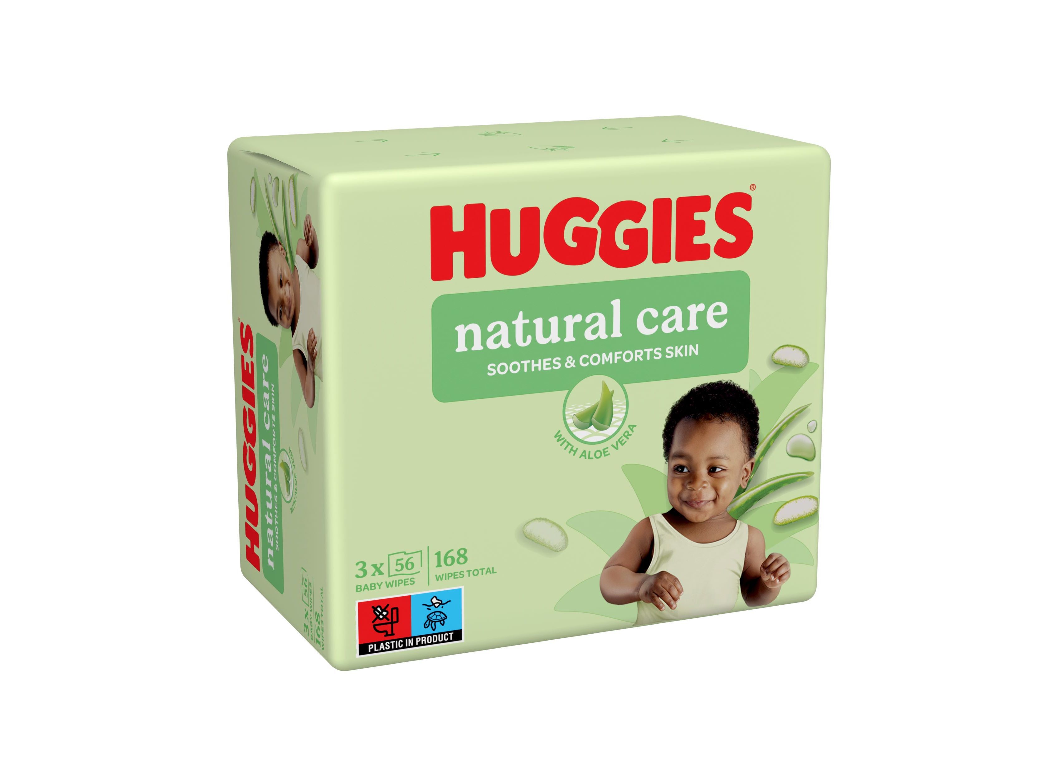 TOALHITAS HUGGIES NATURAL CARE 168UN