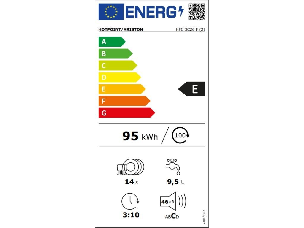 M&Aacute;QUINA DE LAVAR LOI&Ccedil;A HOTPOINT HFC 3C26 F BRANCO E 14 CONJUNTOS image number 6