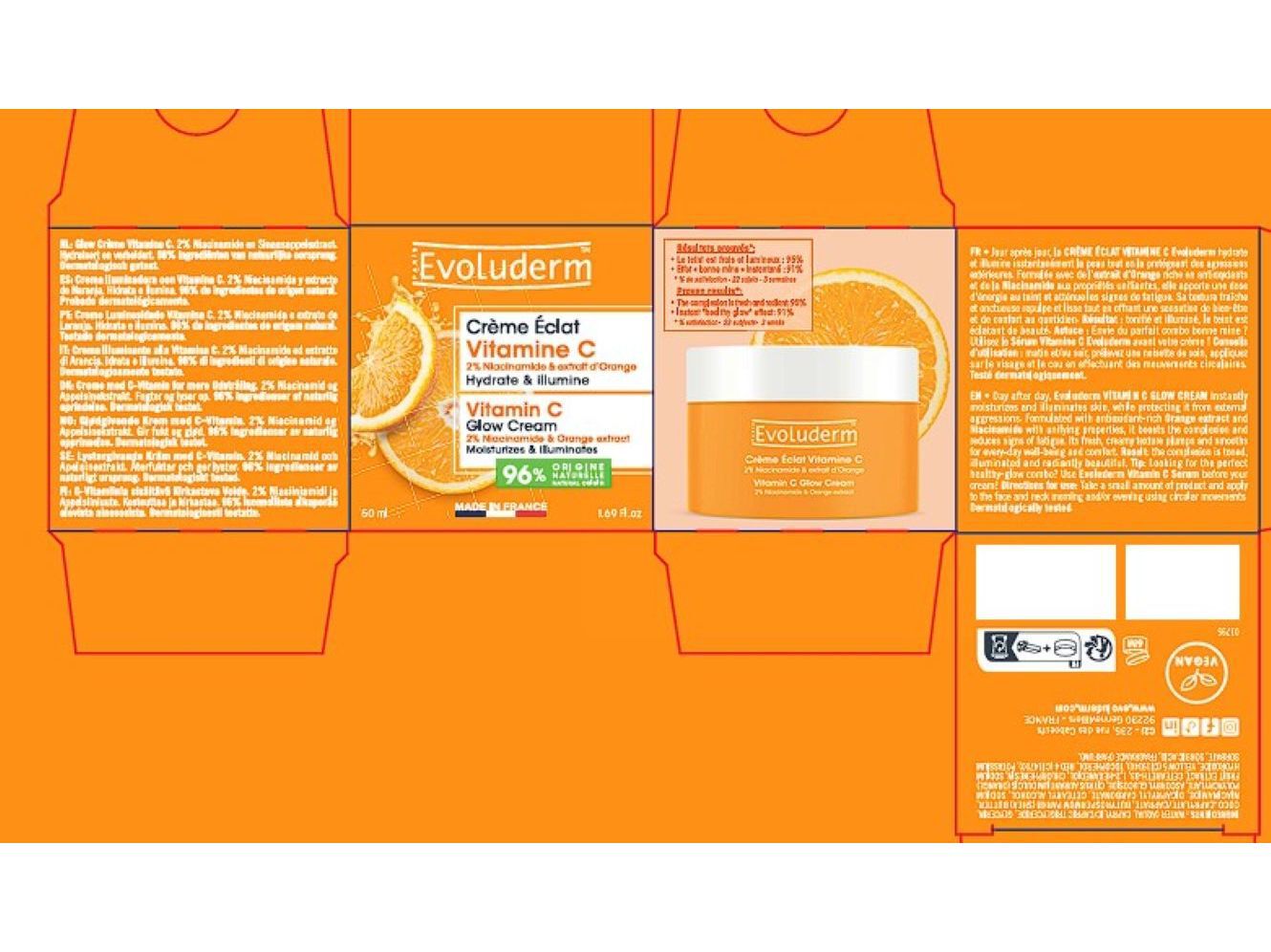 CREME DE ROSTO EVOLUDERM VITAMINA C 50 ML image number 1