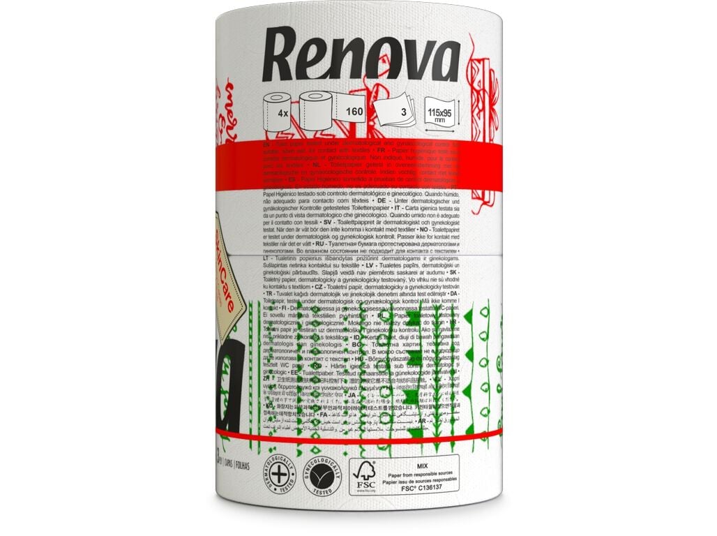 PAPEL HIGI&Eacute;NICO RENOVA DECORADO NATAL 3 FOLHAS 4R image number 1