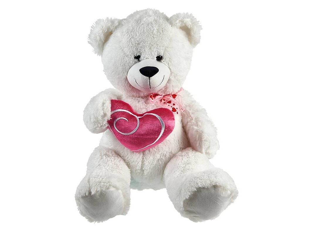 URSO DE PELUCHE ONE TWO FUN BRANCO 50CM