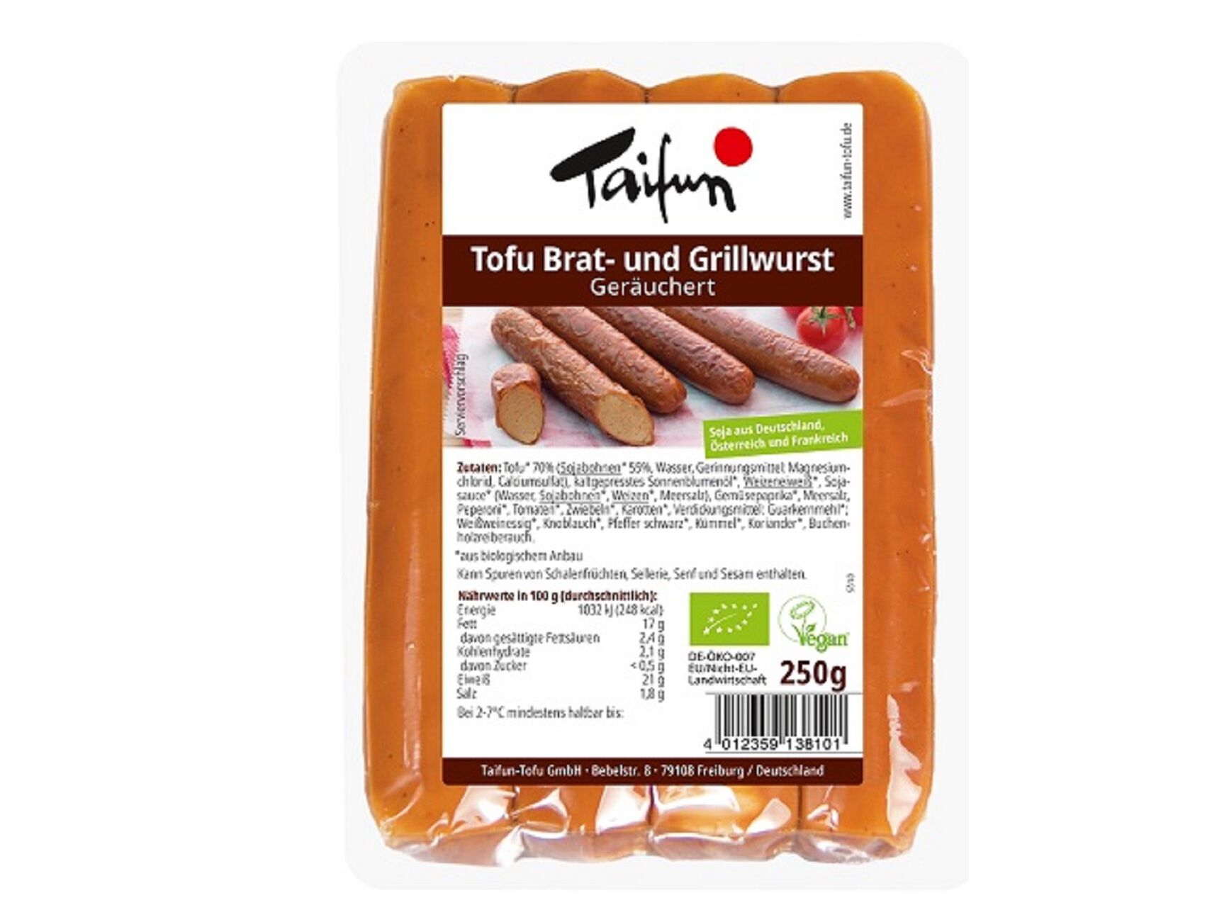 SALSICHA TOFU TAIFUN BARBECUE BIO 250G image number 1
