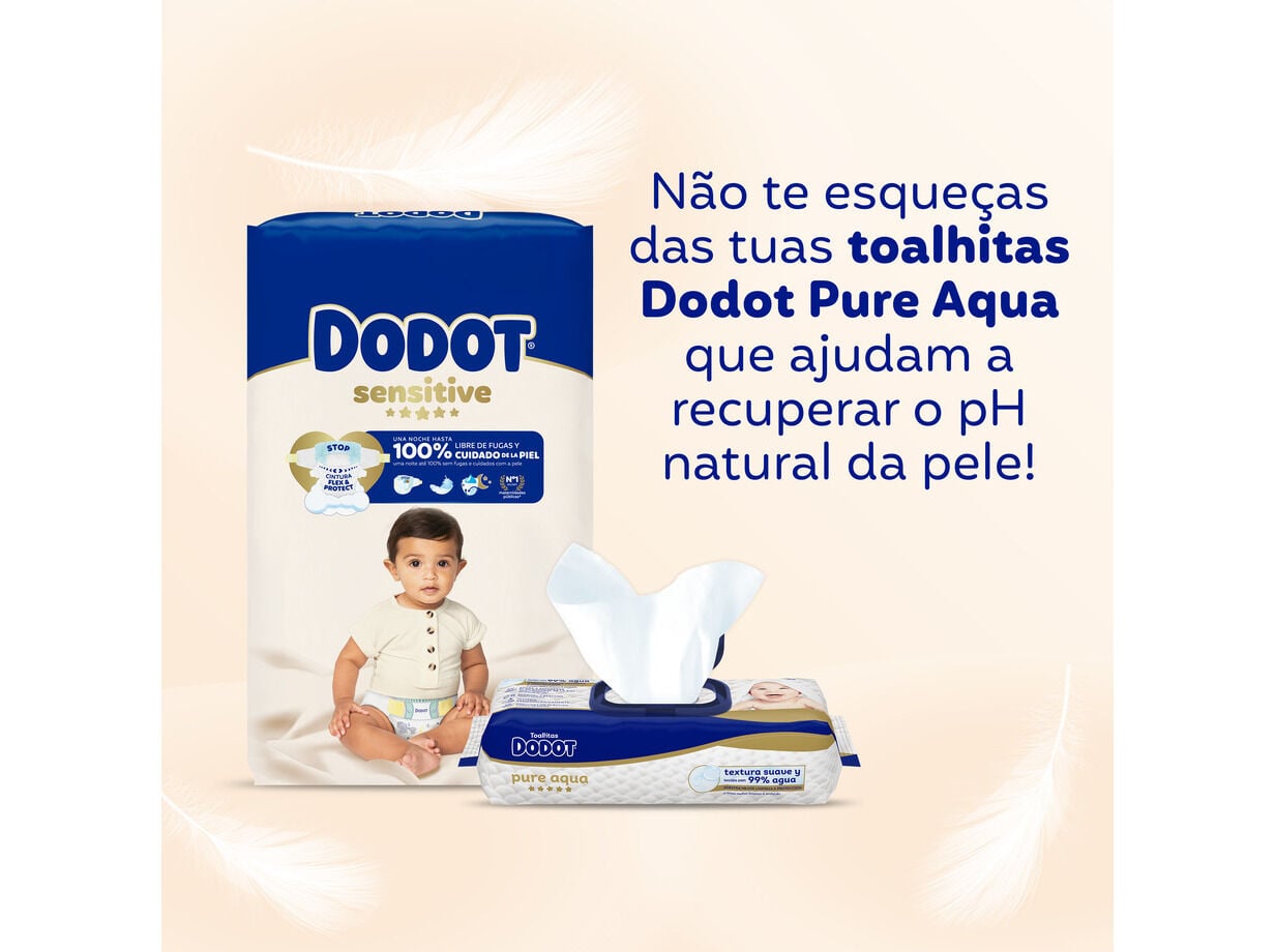 FRALDAS DODOT SENSITIVE T3 6-10KG 56 UN image number 9