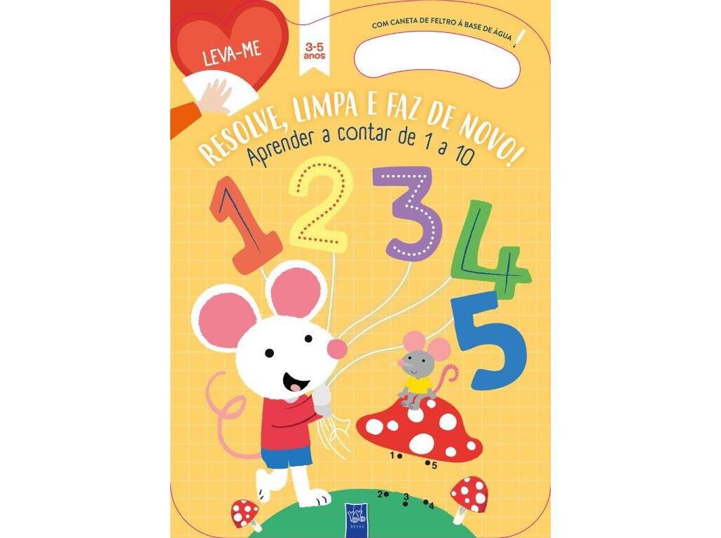 LIVRO LEVA-ME RESOLVE LIMPA E FAZ DE NOVO - CONTAR DE 1 A 10 image number 0