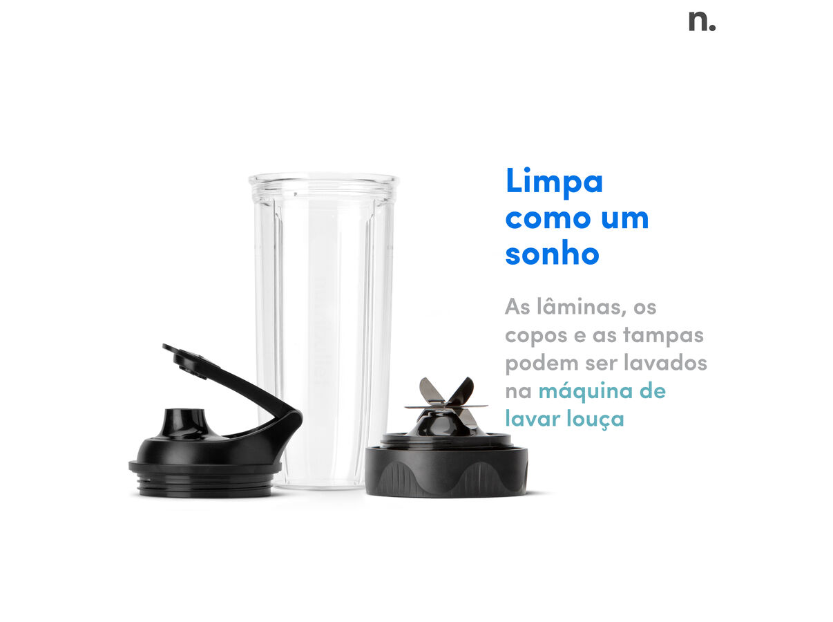 LIQUIDIFICADORA NUTRIBULLET NB1206DGCC 1200W 946ML CINZENTO image number 6