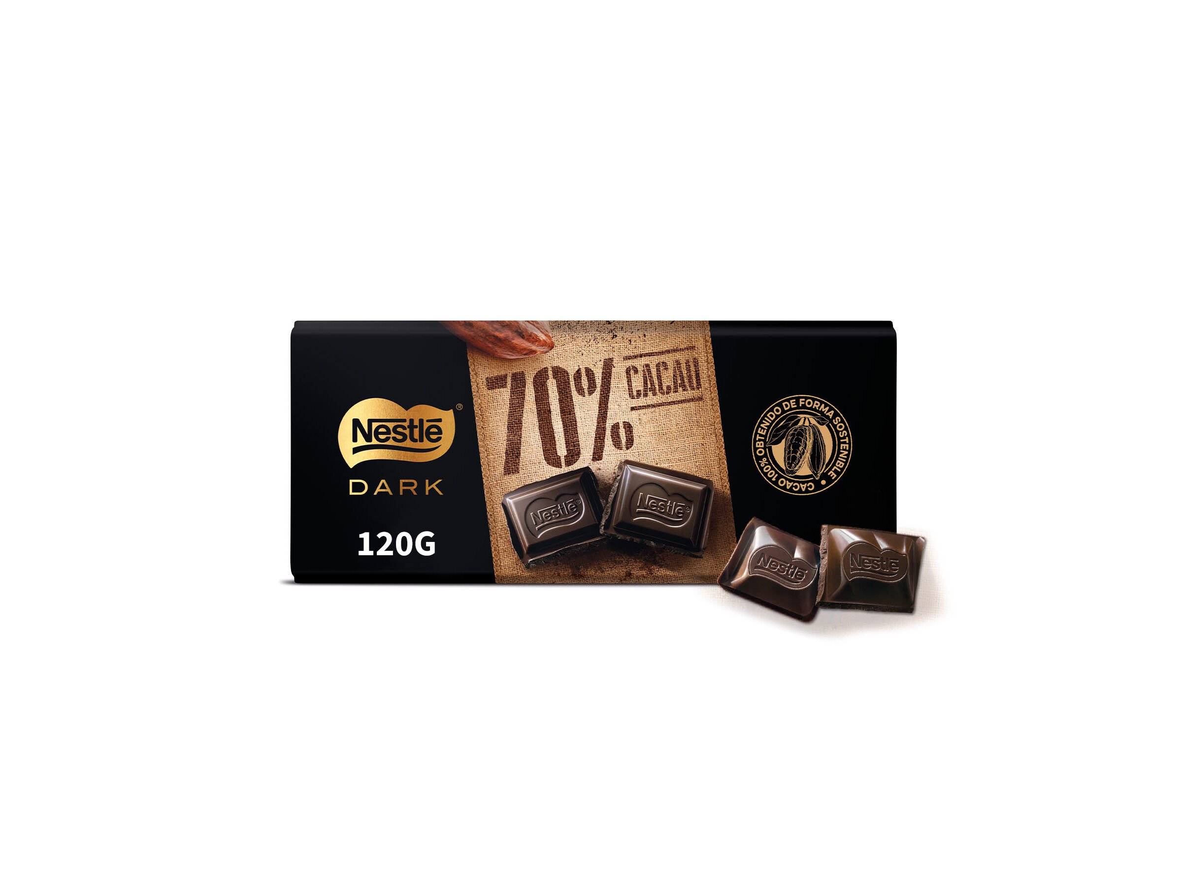 TABLETE NESTL&Eacute; EXTRAFINO 70% CACAU 120G image number 1