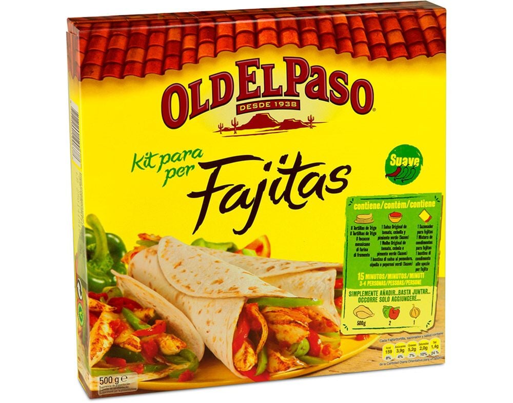 FAJITAS OLD EL PASO KIT 500G