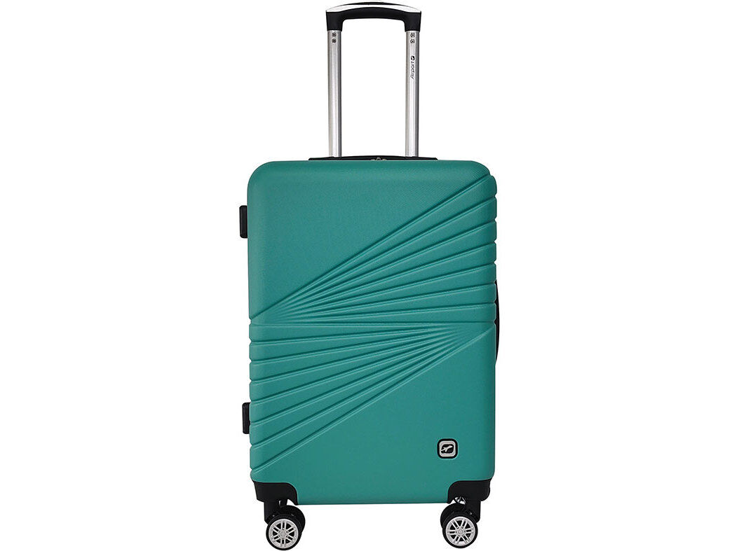 MALA DE VIAGEM M&Eacute;DIA R&Iacute;GIDA AIRPORT VERDE 8 RODAS 60X40X23CM image number 0