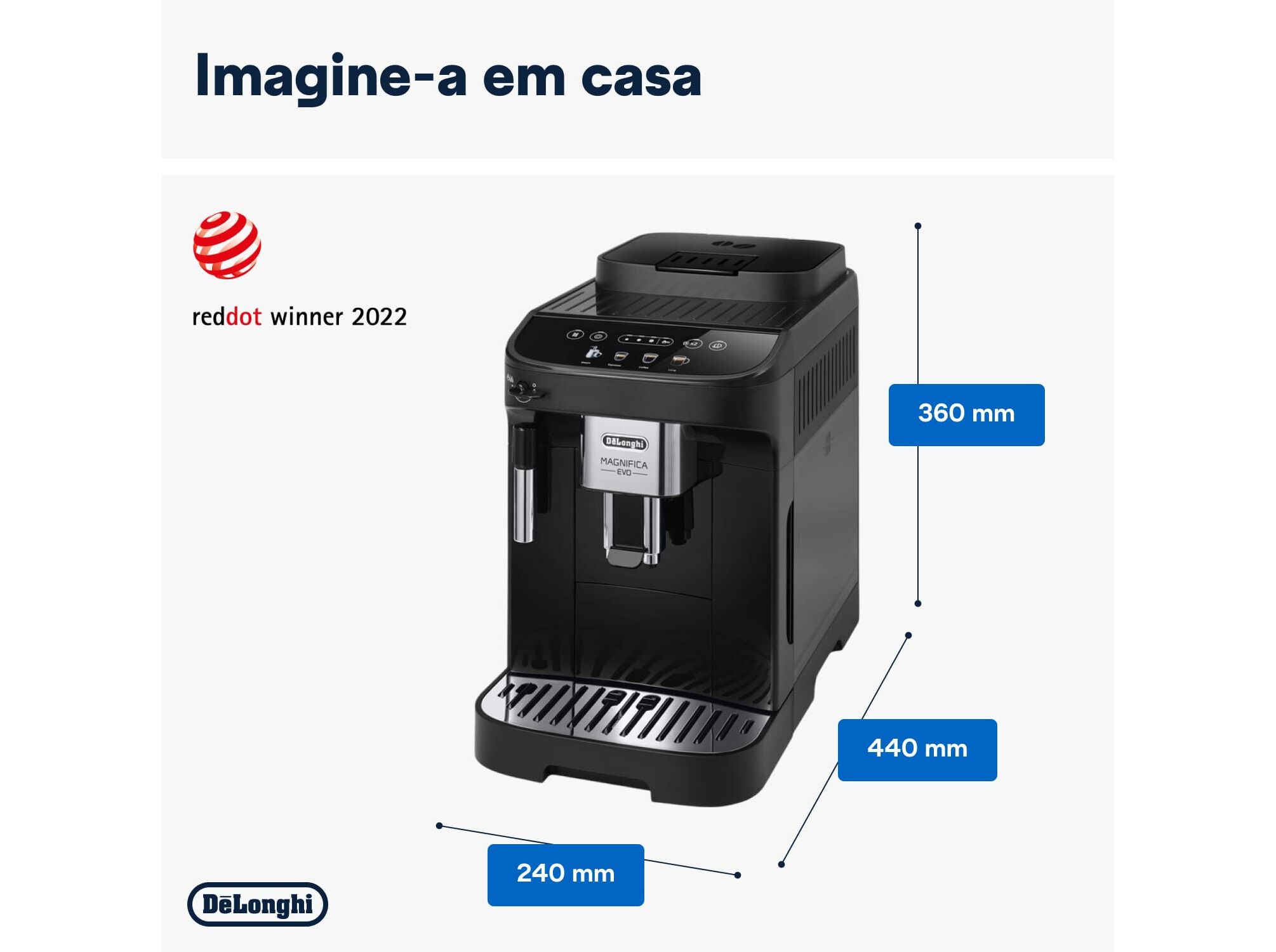 M&Aacute;QUINA CAF&Eacute; EXPRESSO AUTOM&Aacute;TICA DELONGHI MAGNIFICA EVO ECAM290.21.B image number 6