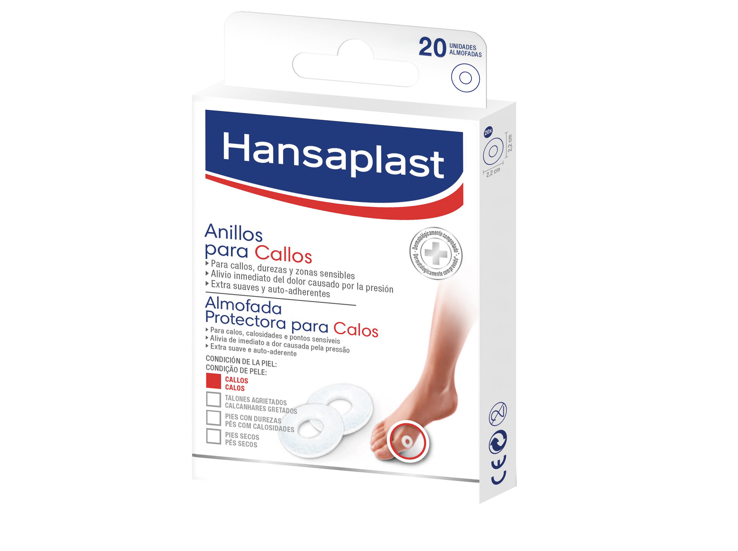ALMOFADA HANSAPLAST PARA CALOS 20UN image number 0