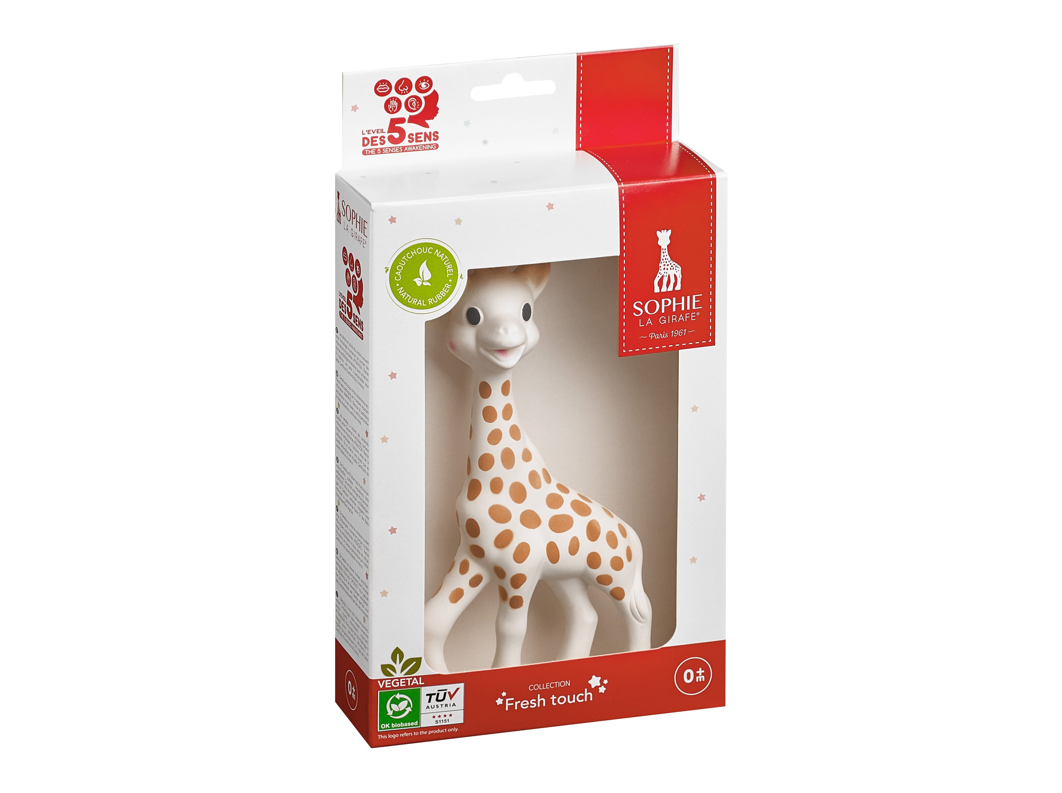 MORDEDOR SOPHIE LA GIRAFE BORRACHA NATURAL 18CM image number 1