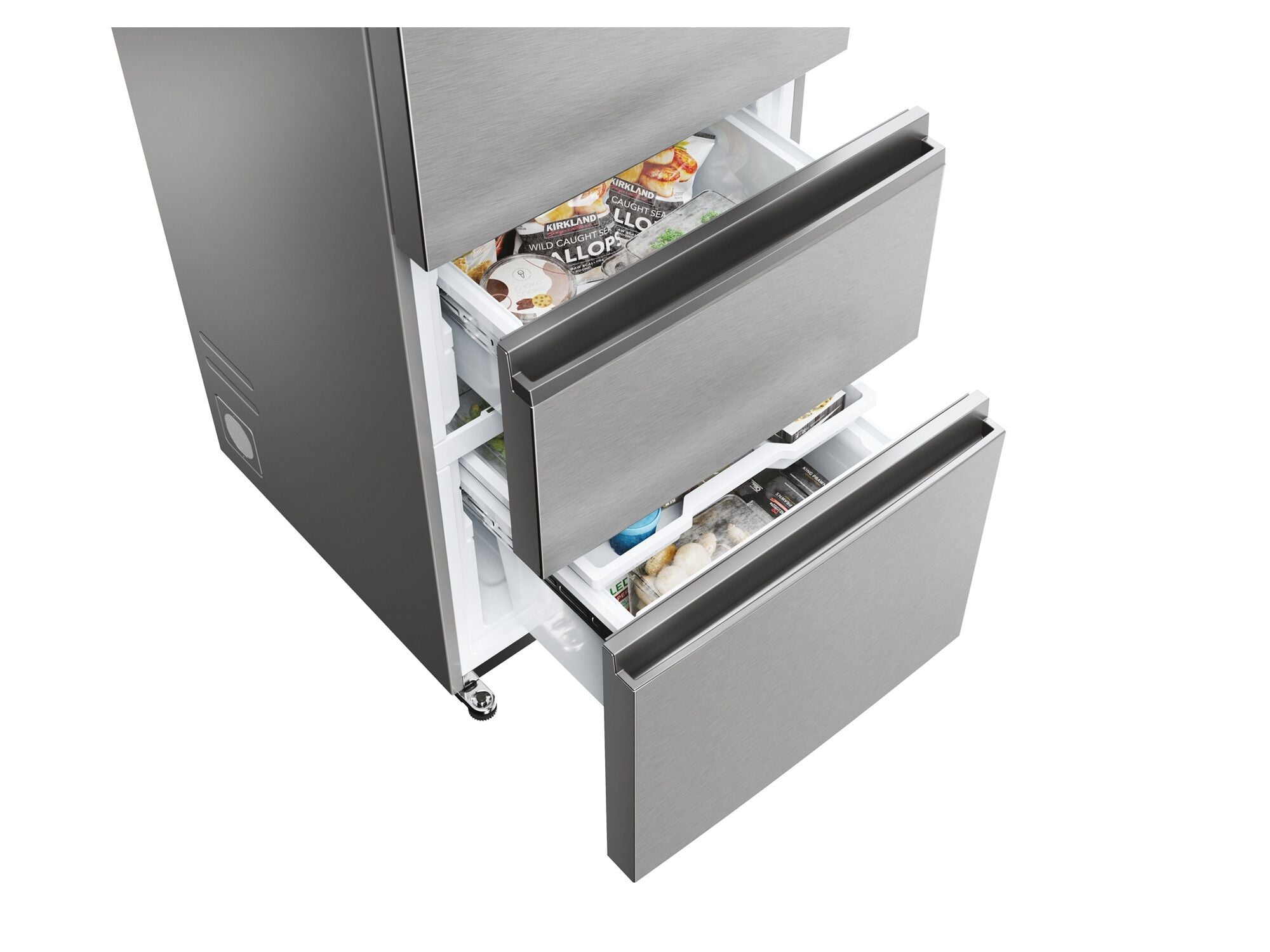 FRIGOR&Iacute;FICO COMBINADO 3 PORTAS HAIER HTW5620ENMG (NO FROST E 2.05CM 414L INOX) image number 8