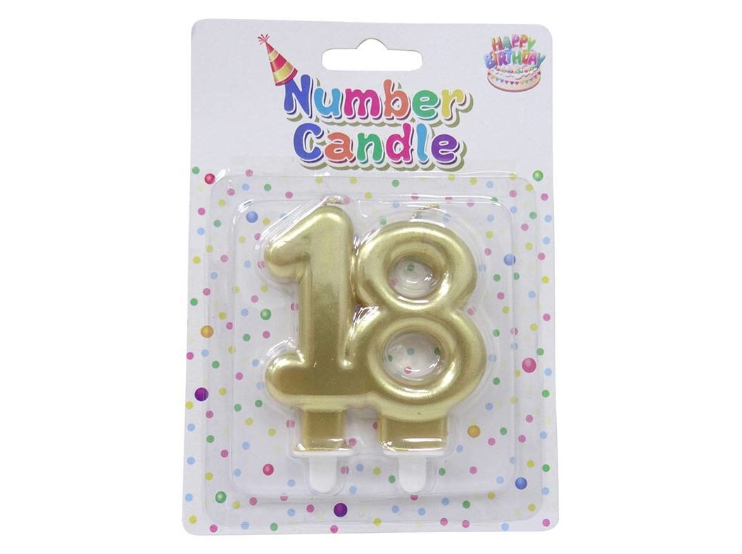 VELA ANIVERS&Aacute;RIO N&ordm; 18 ACTUEL DOURADO