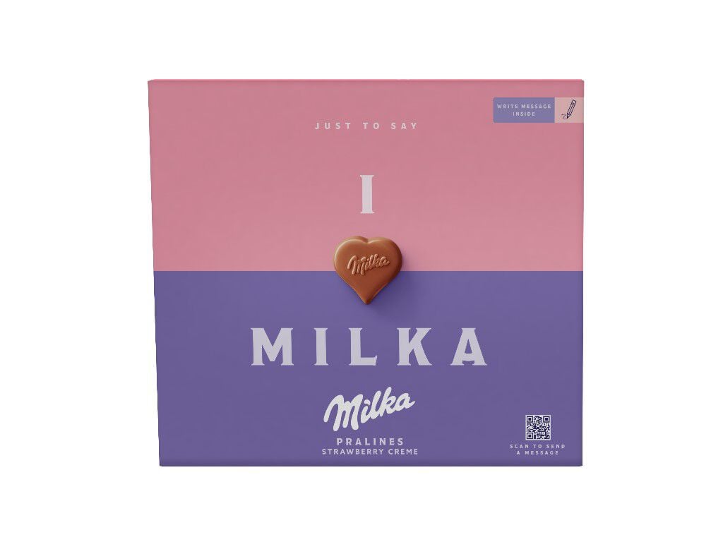 CHOCOLATE MILKA I LOVE MIKA STAWBERRY 110G
