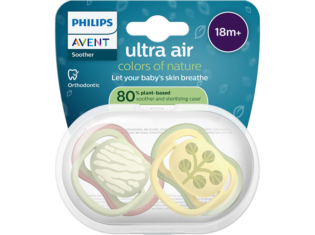 CHUPETA AVENT ULTRA AIR 18M+ DECO NEUTRA 2UN image number 0
