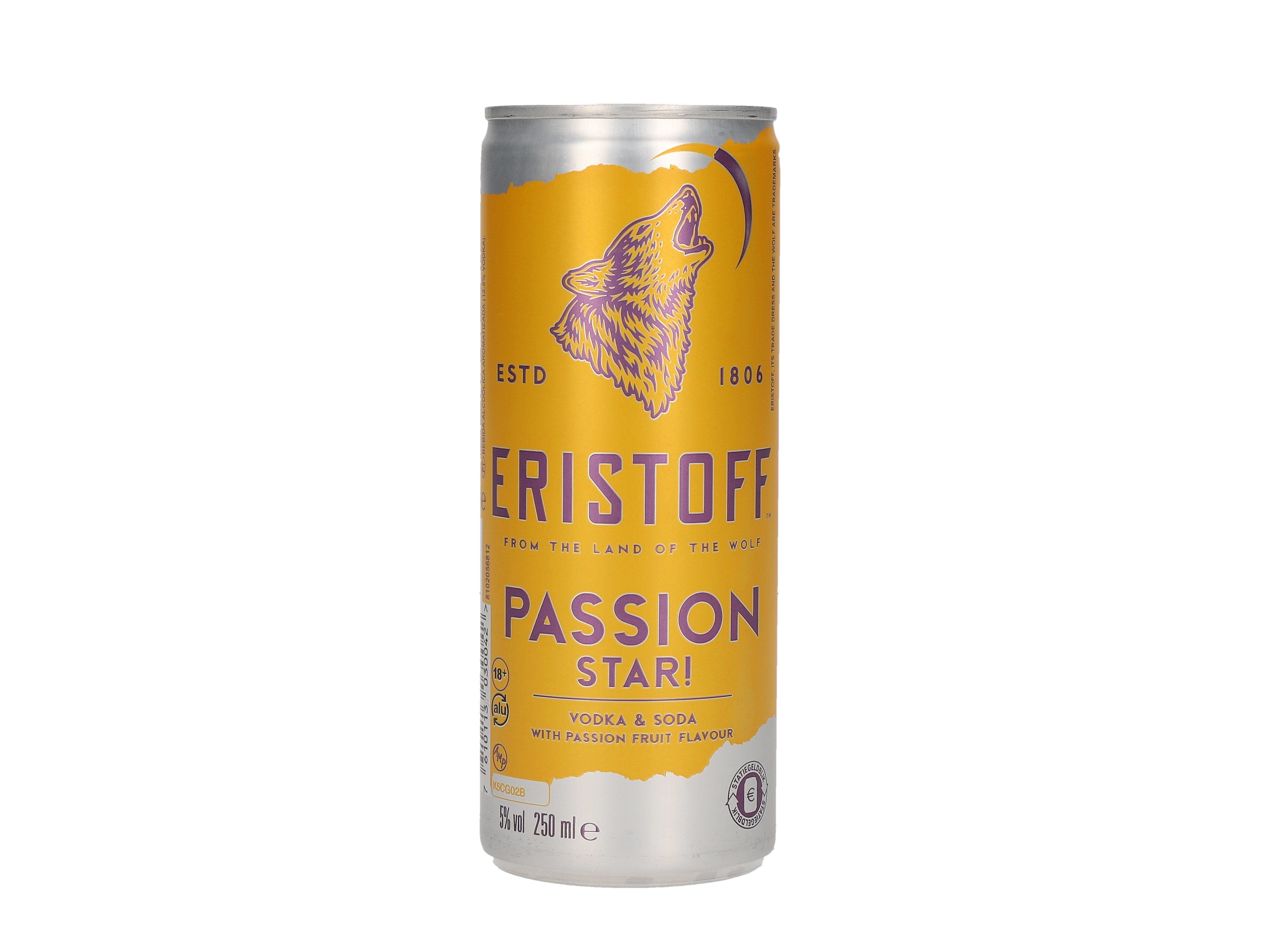 COCKTAIL ERISTOFF PASSION STAR LATA 0.25L (SDR) image number 0