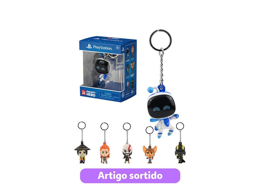 FIGURA PORTA-CHAVES PLAYSTATION MODELOS SORTIDOS
