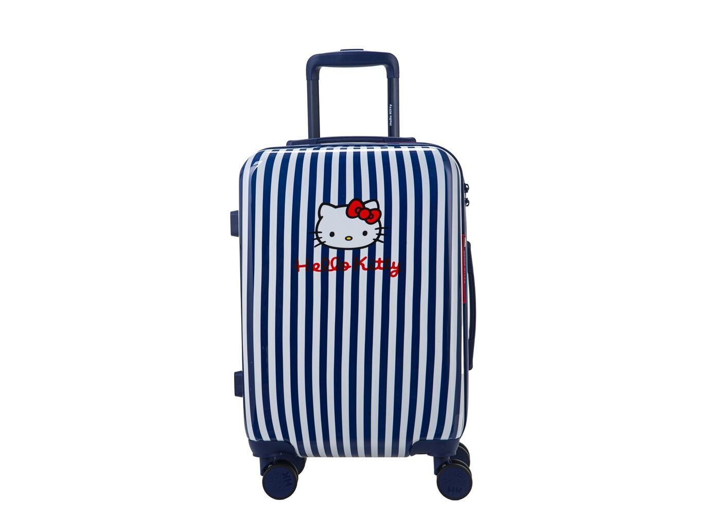 MALA DE CABINE R&Iacute;GIDA HELLO KITTY NAVY 8 RODAS 55X35X20CM