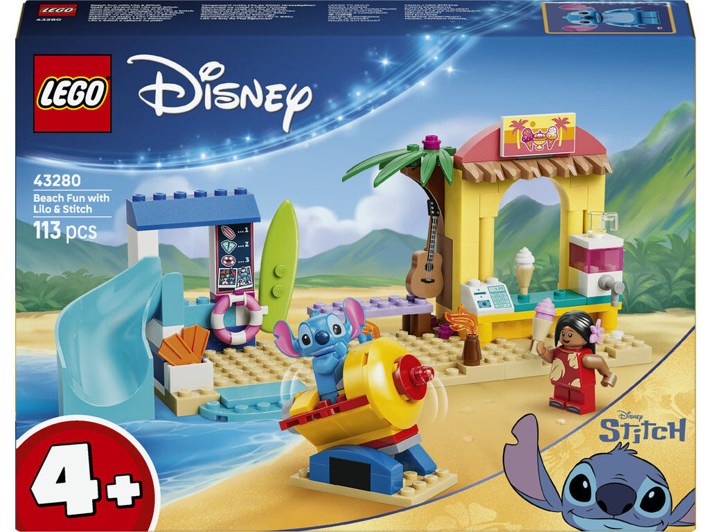 DIVERS&Atilde;O NA PRAIA LEGO LEGO DISNEY CLASSIC 43280