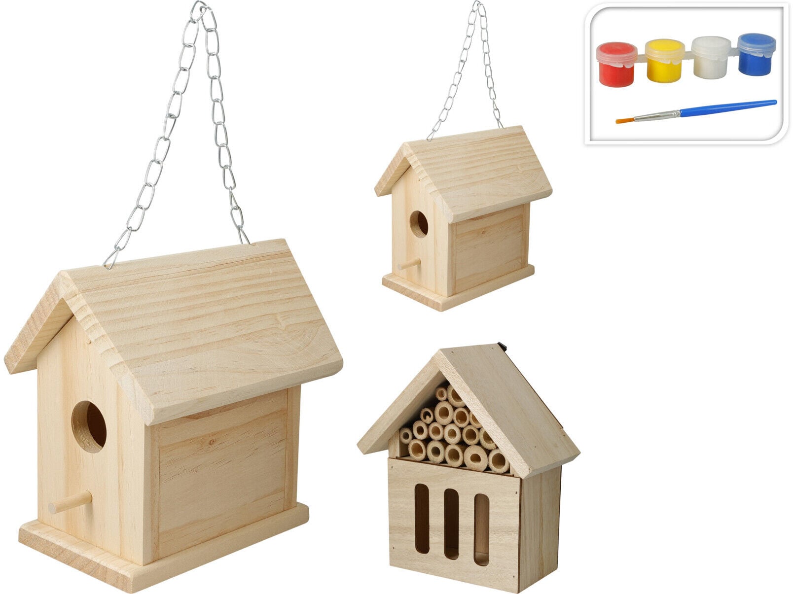 CASA P&Aacute;SSAROS PINTAR 21X18X9.5CM MODELOS SORTIDOS image number 1