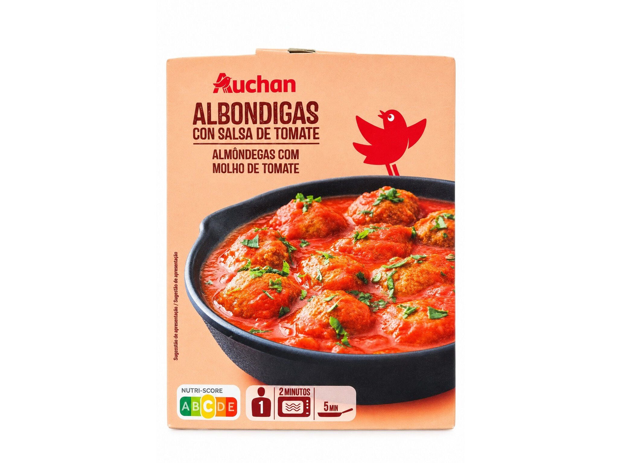 ALM&Ocirc;NDEGAS AUCHAN COM MOLHO TOMATE 300G