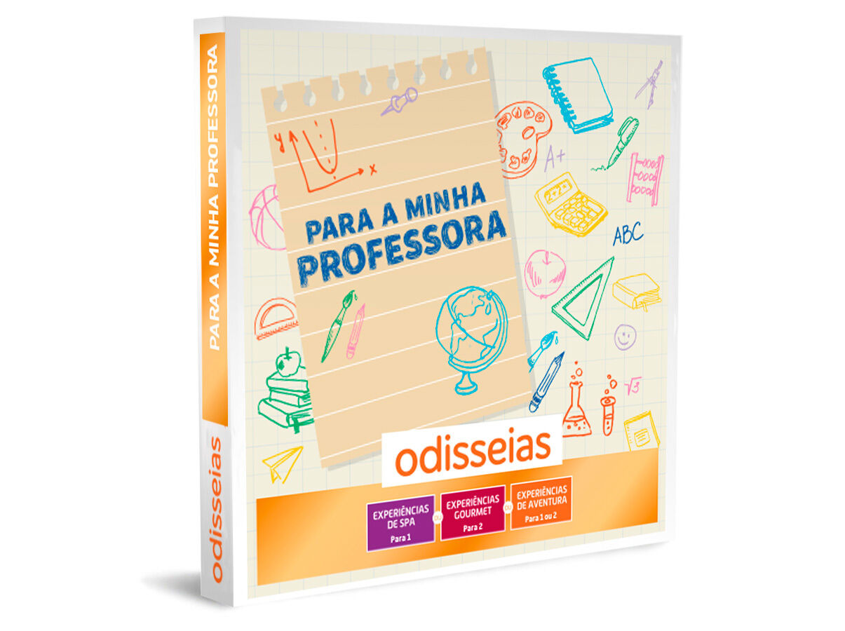 PACK PRESENTE ODISSEIAS - PARA A MINHA PROFESSORA " " 1 EXPERI&Ecirc;NCIA DE SPA GOURMET OU AVENTURA PARA 1