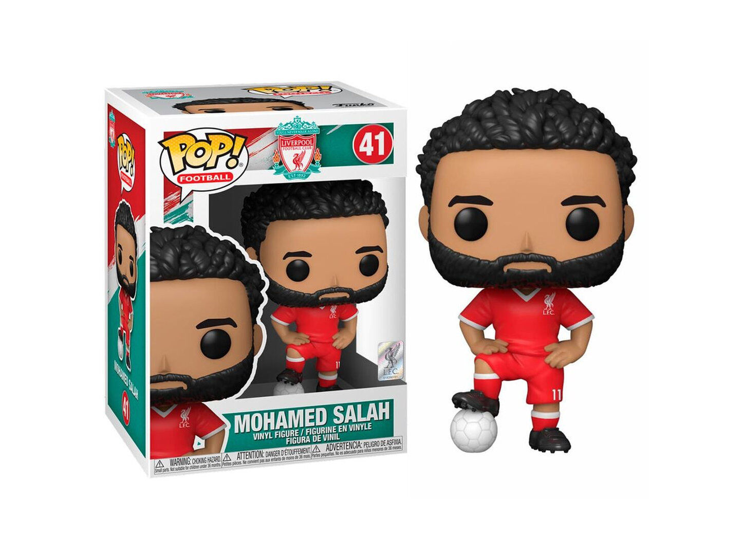 FIGURA FUNKO POP FOOTBALL: LIVERPOOL- MOHAM image number 0